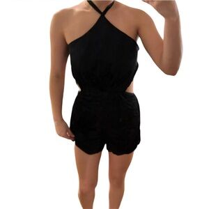 Bardot Women's Black Playsuit-romper